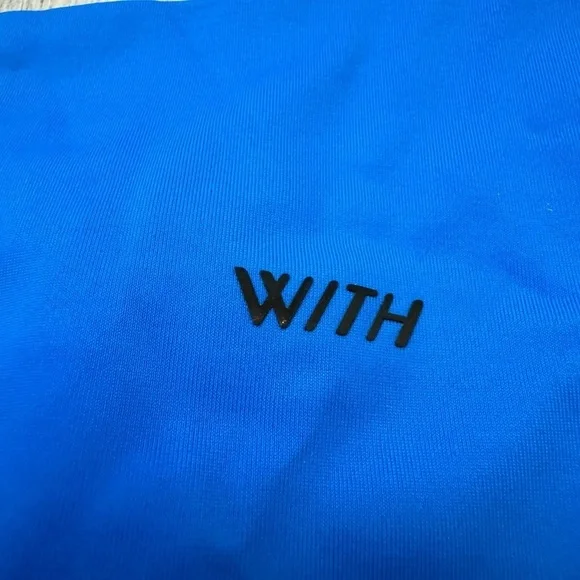 Wear It To Heart WITH Double Stripe Leggings Electric Blue Neon Small Rollergirl - Picture 7 of 11